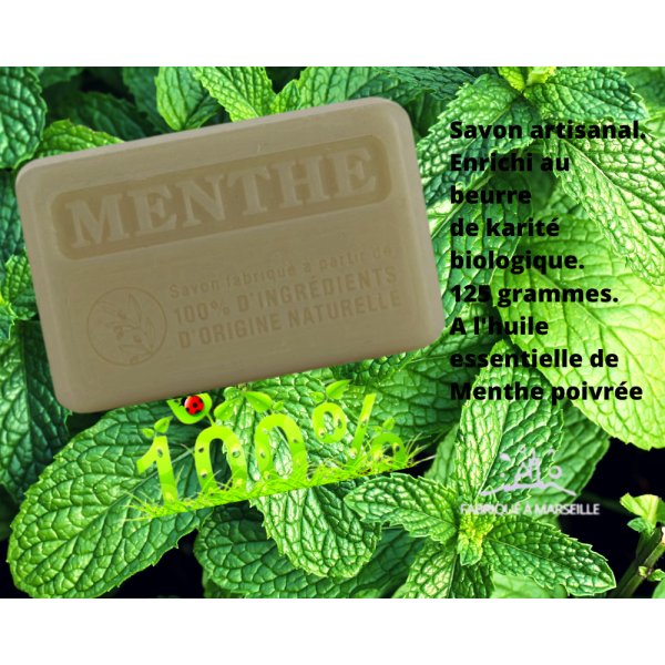 Savon menthe 100 pour cent nature